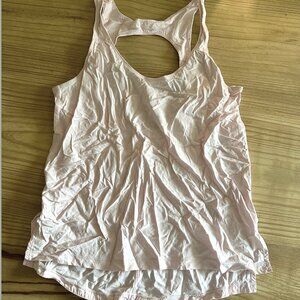 Lululemon Pink Flowy Tank Keyhole Back - Size 6
